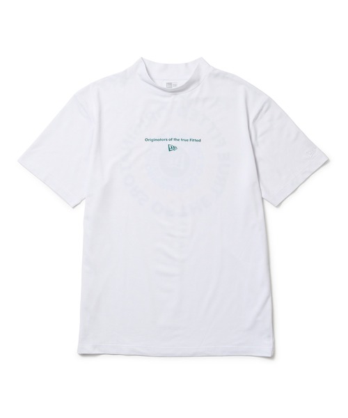NEW ERA(ニューエラ)の「ニューエラゴルフ 半袖ミッドネックTシャツ コットン 綿(ポロシャツ・メンズ・ホワイト/ネイビー/ブラック・L/M/XL/S/XXL)」の1枚目の写真