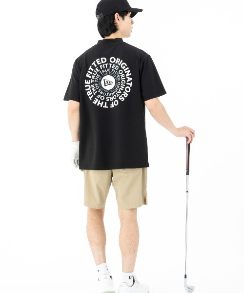 NEW ERA(ニューエラ)の「ニューエラゴルフ 半袖ミッドネックTシャツ コットン 綿(ポロシャツ・メンズ・ホワイト/ネイビー/ブラック・L/M/XL/S/XXL)」の21枚目の写真