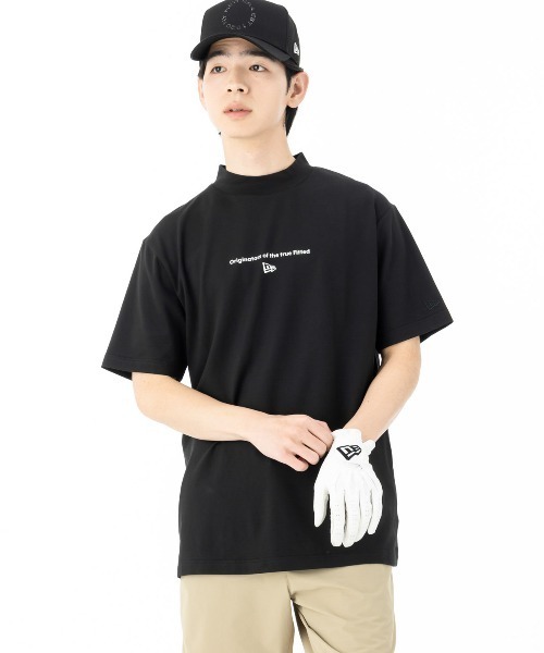 NEW ERA(ニューエラ)の「ニューエラゴルフ 半袖ミッドネックTシャツ コットン 綿(ポロシャツ・メンズ・ホワイト/ネイビー/ブラック・L/M/XL/S/XXL)」の16枚目の写真