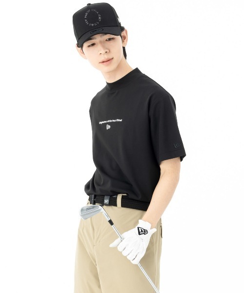 NEW ERA(ニューエラ)の「ニューエラゴルフ 半袖ミッドネックTシャツ コットン 綿(ポロシャツ・メンズ・ホワイト/ネイビー/ブラック・L/M/XL/S/XXL)」の17枚目の写真
