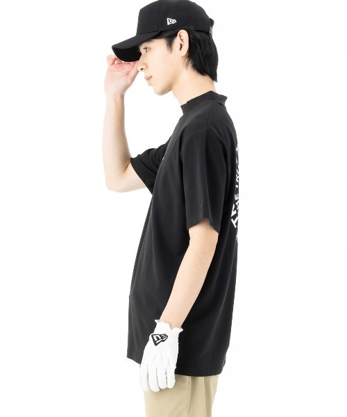 NEW ERA(ニューエラ)の「ニューエラゴルフ 半袖ミッドネックTシャツ コットン 綿(ポロシャツ・メンズ・ホワイト/ネイビー/ブラック・L/M/XL/S/XXL)」の18枚目の写真