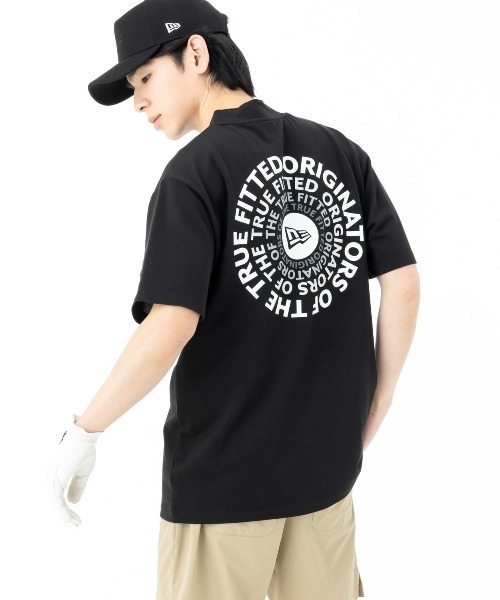 NEW ERA(ニューエラ)の「ニューエラゴルフ 半袖ミッドネックTシャツ コットン 綿(ポロシャツ・メンズ・ホワイト/ネイビー/ブラック・L/M/XL/S/XXL)」の19枚目の写真