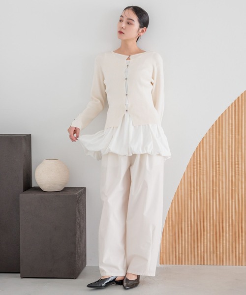 ナギページ コンパクトニットカーディガン 289298（ニット/セーター