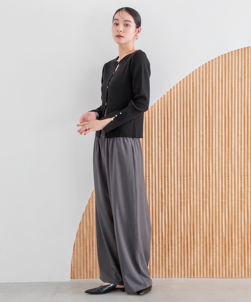 LOWRYS FARM（ローリーズファーム）の「コンパクトニットカーディガン 289298（ニット/セーター・レディース・ホワイト/ブラック/ブラウン・FREE）」の17枚目の写真