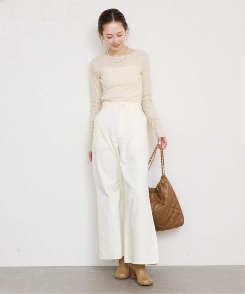 追加4》miller/ミラー SLOBE別注 SHEER RIB クルーネック（T
