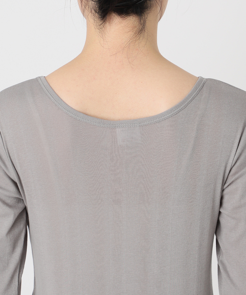 MILLER（ミラー）の「《追加4》miller/ミラー SLOBE別注 SHEER RIB クルーネック（Tシャツ/カットソー・レディース・ホワイト/アイボリー/スカイブルー・FREE）」の14枚目の写真