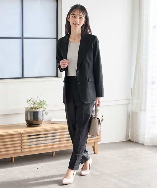 Honeys(ハニーズ)の「ノンステッチきれいめTシャツ(Tシャツ/カットソー・レディース・ブラック/ホワイト/ネイビー/ライトグレー・S/M/LL/L)」の12枚目の写真