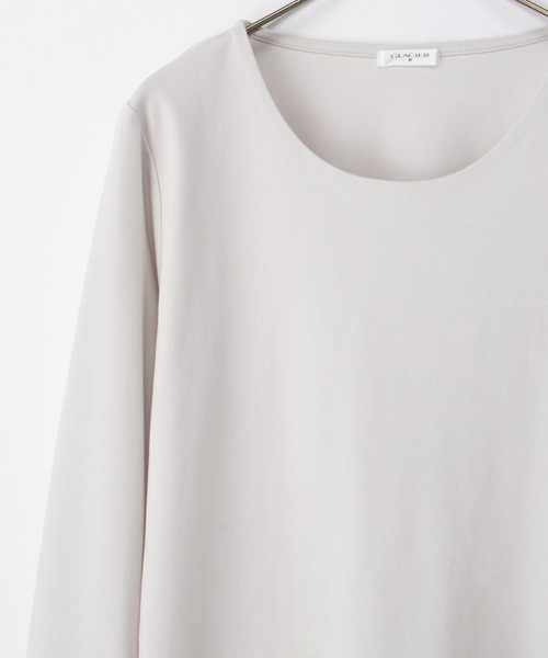 Honeys(ハニーズ)の「ノンステッチきれいめTシャツ(Tシャツ/カットソー・レディース・ブラック/ホワイト/ネイビー/ライトグレー・S/M/LL/L)」の22枚目の写真