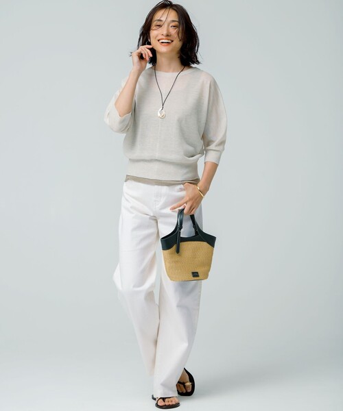 23区（ニジュウサンク）の「シェルリング ネックレス（ネックレス・レディース・ダークブラウン系/ブラック系/ホワイト系・F）」の21枚目の写真