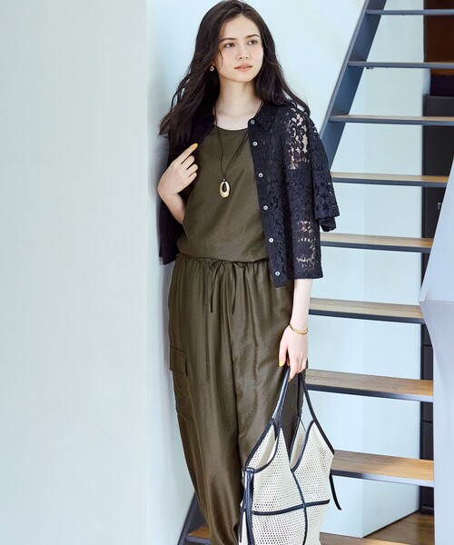 23区（ニジュウサンク）の「シェルリング ネックレス（ネックレス・レディース・ダークブラウン系/ブラック系/ホワイト系・F）」の22枚目の写真