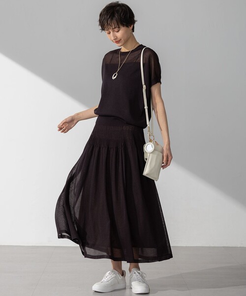 23区（ニジュウサンク）の「シェルリング ネックレス（ネックレス・レディース・ダークブラウン系/ブラック系/ホワイト系・F）」の7枚目の写真