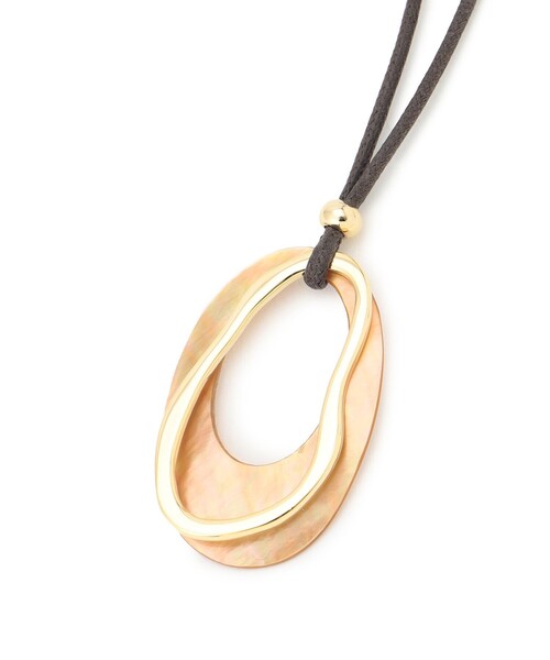 23区（ニジュウサンク）の「シェルリング ネックレス（ネックレス・レディース・ダークブラウン系/ブラック系/ホワイト系・F）」の13枚目の写真