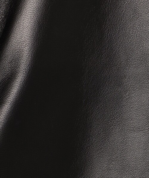 ラムレザー クルーネックジャケット（ノーカラージャケット）｜DES