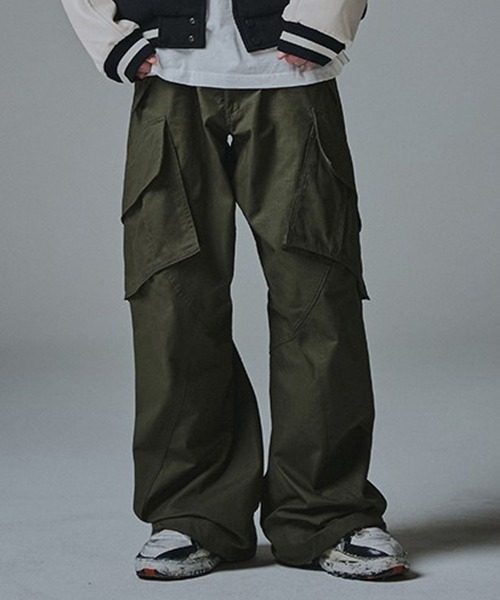 NOT4NERD(ノットフォーナード)の「【UNISEX】NOT4NERD/フレアカーゴパンツ(カーゴパンツ・レディース・その他1/ブラック/カーキ・LARGE/MEDIUM)」の3枚目の写真