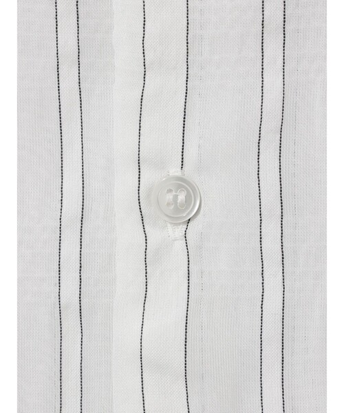 MIDIUMISOLID(ミディウミソリッド)の「MIDIUMISOLID Men’s シアーストライプシャツ(シャツ/ブラウス・メンズ・オフホワイト/ブルー系その他・48)」の4枚目の写真