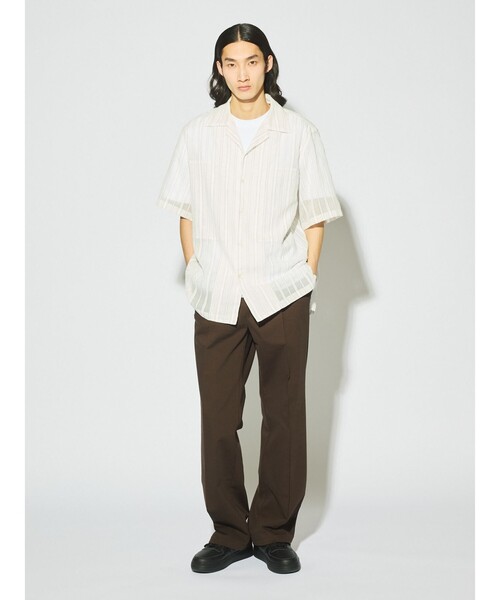 MIDIUMISOLID(ミディウミソリッド)の「MIDIUMISOLID Men’s シアーストライプシャツ(シャツ/ブラウス・メンズ・オフホワイト/ブルー系その他・48)」の10枚目の写真