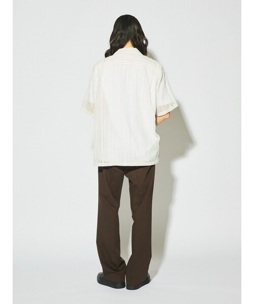 MIDIUMISOLID(ミディウミソリッド)の「MIDIUMISOLID Men’s シアーストライプシャツ(シャツ/ブラウス・メンズ・オフホワイト/ブルー系その他・48)」の14枚目の写真