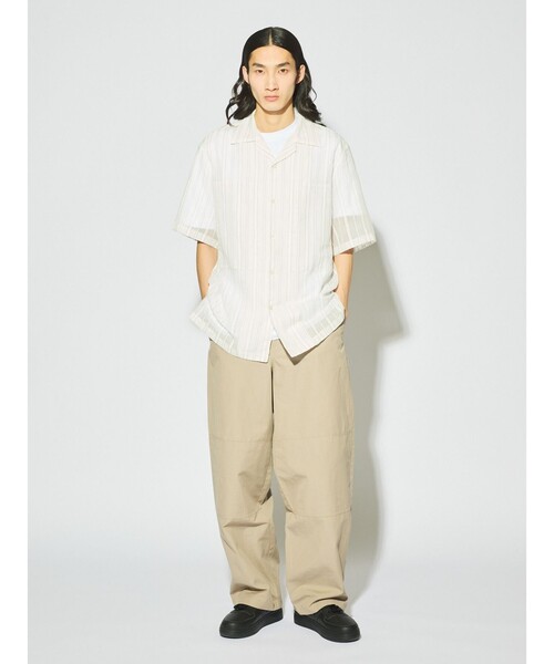 MIDIUMISOLID(ミディウミソリッド)の「MIDIUMISOLID Men’s シアーストライプシャツ(シャツ/ブラウス・メンズ・オフホワイト/ブルー系その他・48)」の15枚目の写真