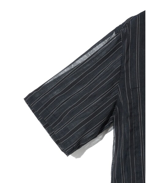 MIDIUMISOLID(ミディウミソリッド)の「MIDIUMISOLID Men’s シアーストライプシャツ(シャツ/ブラウス・メンズ・オフホワイト/ブルー系その他・48)」の17枚目の写真