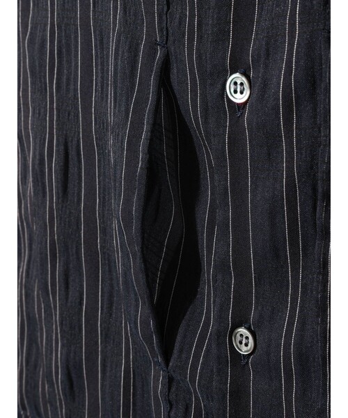 MIDIUMISOLID(ミディウミソリッド)の「MIDIUMISOLID Men’s シアーストライプシャツ(シャツ/ブラウス・メンズ・オフホワイト/ブルー系その他・48)」の18枚目の写真