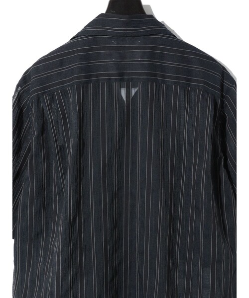 MIDIUMISOLID(ミディウミソリッド)の「MIDIUMISOLID Men’s シアーストライプシャツ(シャツ/ブラウス・メンズ・オフホワイト/ブルー系その他・48)」の22枚目の写真
