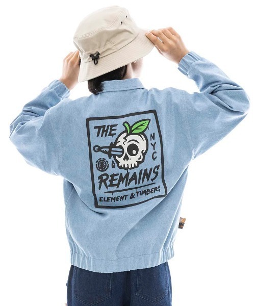 ELEMENT キッズ MR CARTER JACKET YOUTH ジャケット 【2025年春夏モデル】/エレメントキッズバックプリントデニムコーチジャケット