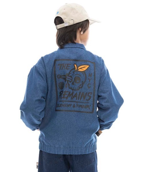 ELEMENT キッズ MR CARTER JACKET YOUTH ジャケット 【2025年春夏モデル】/エレメントキッズバックプリントデニムコーチジャケット