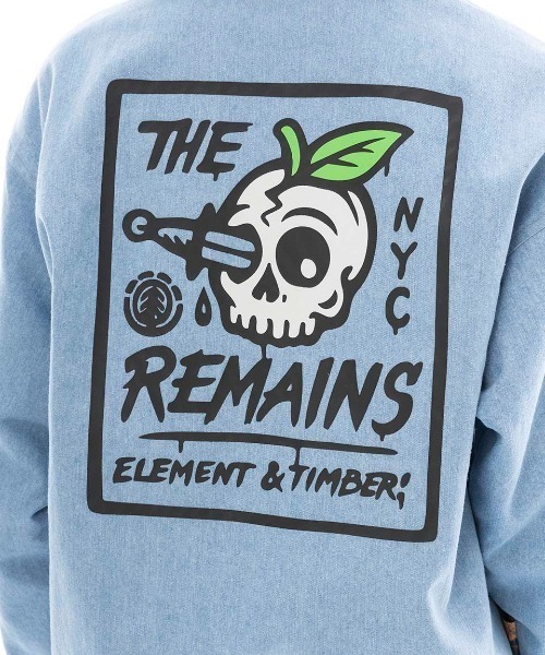 ELEMENT キッズ MR CARTER JACKET YOUTH ジャケット 【2025年春夏モデル】/エレメントキッズバックプリントデニムコーチジャケット