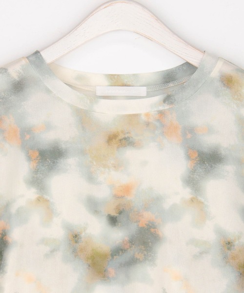 NICOLE white（ニコルホワイト）の「ぼかし柄シアーTEE（Tシャツ/カットソー・レディース・ミント/ラベンダー/オレンジ・FREE）」の7枚目の写真