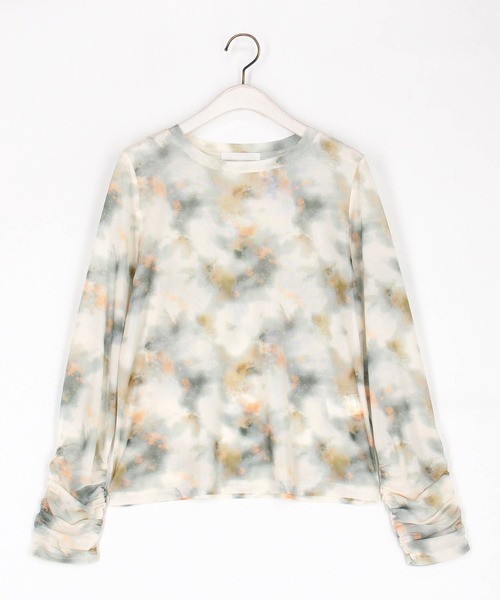 NICOLE white（ニコルホワイト）の「ぼかし柄シアーTEE（Tシャツ/カットソー・レディース・ミント/ラベンダー/オレンジ・FREE）」の5枚目の写真