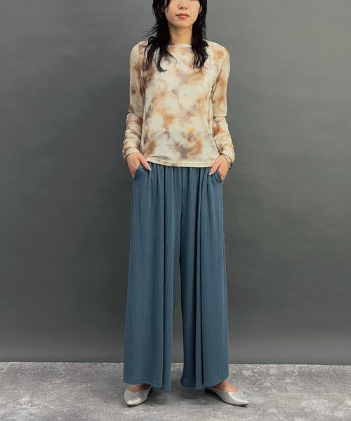 NICOLE white（ニコルホワイト）の「ぼかし柄シアーTEE（Tシャツ/カットソー・レディース・ミント/ラベンダー/オレンジ・FREE）」の13枚目の写真