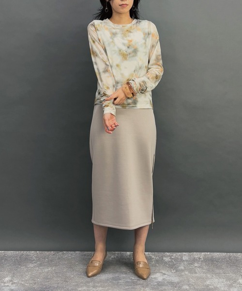 NICOLE white（ニコルホワイト）の「ぼかし柄シアーTEE（Tシャツ/カットソー・レディース・ミント/ラベンダー/オレンジ・FREE）」の15枚目の写真