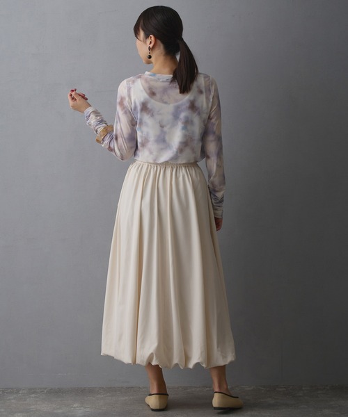 NICOLE white（ニコルホワイト）の「ぼかし柄シアーTEE（Tシャツ/カットソー・レディース・ミント/ラベンダー/オレンジ・FREE）」の17枚目の写真