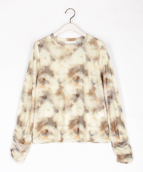 NICOLE white（ニコルホワイト）の「ぼかし柄シアーTEE（Tシャツ/カットソー・レディース・ミント/ラベンダー/オレンジ・FREE）」の19枚目の写真