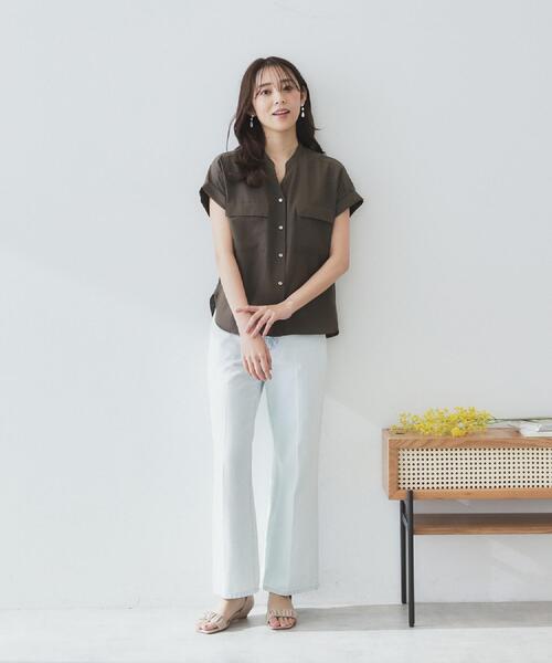 index（インデックス）の「《丈が選べる》ストレートデニムパンツ【洗濯機洗い可】（その他パンツ・レディース・ライトブルー/ネイビー/サックスブルー/スミクロ/ブルー系その他・02/03/36/40/38）」の18枚目の写真