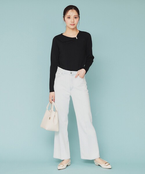 index（インデックス）の「《丈が選べる》ストレートデニムパンツ【洗濯機洗い可】（その他パンツ・レディース・ライトブルー/ネイビー/サックスブルー/スミクロ/ブルー系その他・02/03/36/40/38）」の20枚目の写真