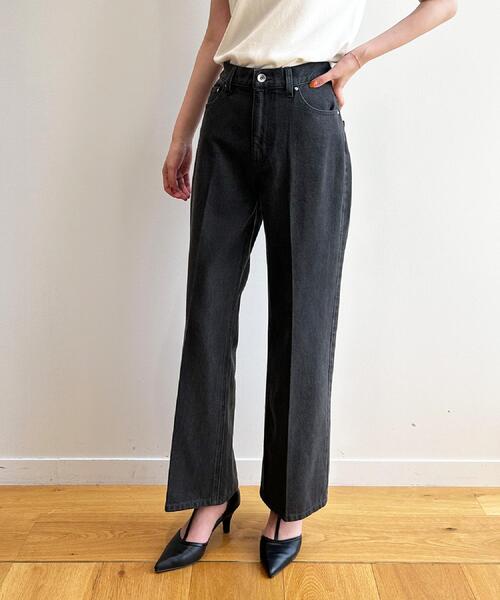 index(インデックス)の「《丈が選べる》ストレートデニムパンツ【洗濯機洗い可】(その他パンツ・レディース・サックスブルー/ライトブルー/ネイビー/スミクロ・02/03/36/38/40)」の17枚目の写真