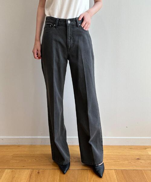 index(インデックス)の「《丈が選べる》ストレートデニムパンツ【洗濯機洗い可】(その他パンツ・レディース・サックスブルー/ライトブルー/ネイビー/スミクロ・02/03/36/38/40)」の18枚目の写真