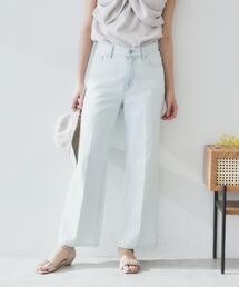 《丈が選べる》ストレートデニムパンツ【洗濯機洗い可】