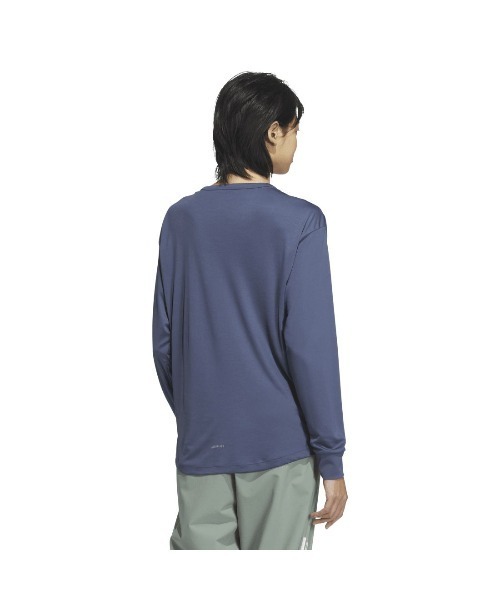 adidas(アディダス)の「アディダス adidas 長袖 グラフィックTシャツ(Tシャツ/カットソー・レディース・ブルーグレー/ホワイト/ブラック・S/M/L/XL)」の4枚目の写真