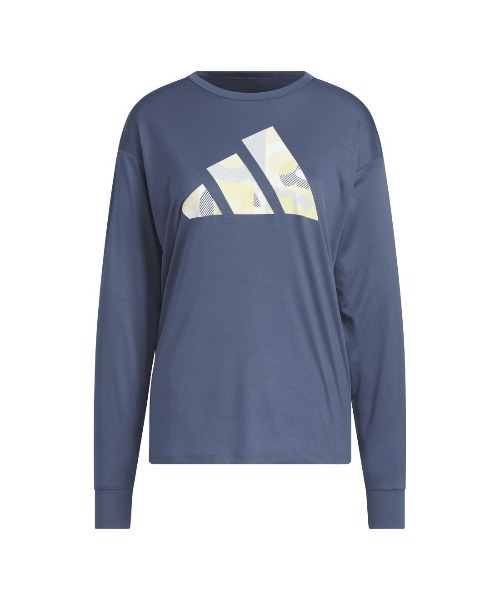 adidas(アディダス)の「アディダス adidas 長袖 グラフィックTシャツ(Tシャツ/カットソー・レディース・ブルーグレー/ホワイト/ブラック・S/M/L/XL)」の7枚目の写真