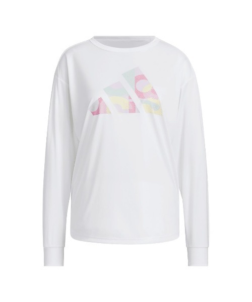 adidas(アディダス)の「アディダス adidas 長袖 グラフィックTシャツ(Tシャツ/カットソー・レディース・ブルーグレー/ホワイト/ブラック・S/M/L/XL)」の11枚目の写真