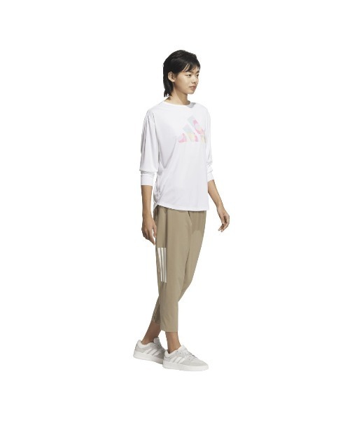 adidas(アディダス)の「アディダス adidas 長袖 グラフィックTシャツ(Tシャツ/カットソー・レディース・ブルーグレー/ホワイト/ブラック・S/M/L/XL)」の9枚目の写真