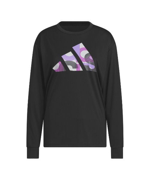 adidas(アディダス)の「アディダス adidas 長袖 グラフィックTシャツ(Tシャツ/カットソー・レディース・ブルーグレー/ホワイト/ブラック・S/M/L/XL)」の16枚目の写真