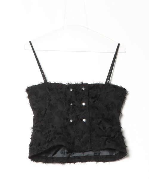 ROSE BUD（ローズバッド）の「【ＲＩＶＮ】ＫＩＭＳＩ　ＢＥＡＤ　ＢＵＳＴＩＥＲ（シャツ/ブラウス・レディース・ブラック・ONE SIZE）」の2枚目の写真