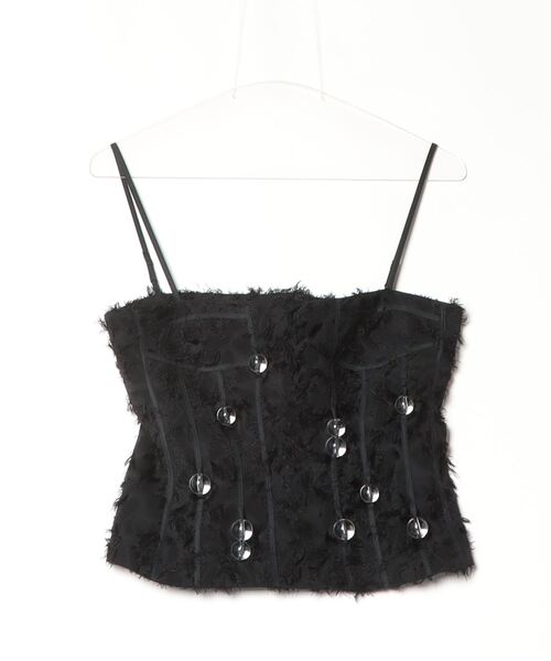 ROSE BUD（ローズバッド）の「【ＲＩＶＮ】ＫＩＭＳＩ　ＢＥＡＤ　ＢＵＳＴＩＥＲ（シャツ/ブラウス・レディース・ブラック・ONE SIZE）」の3枚目の写真