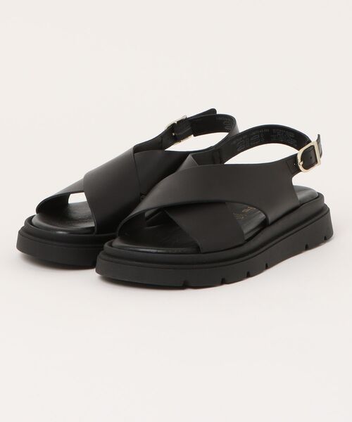 inter-chaussures(インターショシュール)の「【Tamaris】クロスベルトレザーサンダル(455708)(サンダル・レディース・ブラック・36/37/38/39/40)」の4枚目の写真