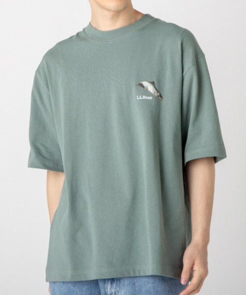 L.L.Bean(エルエルビーン)の「【JAPAN EDITION】ビーンズ 1980 ショートスリーブ・カタログ・トラウト・ティ(Tシャツ/カットソー・メンズ・ネイビー/ライトグレー/ベージュ系/ダークグリーン・SMALL/MEDIUM/LARGE/X-LARGE)」の9枚目の写真
