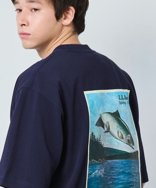L.L.Bean(エルエルビーン)の「【JAPAN EDITION】ビーンズ 1980 ショートスリーブ・カタログ・トラウト・ティ(Tシャツ/カットソー・メンズ・ネイビー/ライトグレー/ベージュ系/ダークグリーン・SMALL/MEDIUM/LARGE/X-LARGE)」の18枚目の写真
