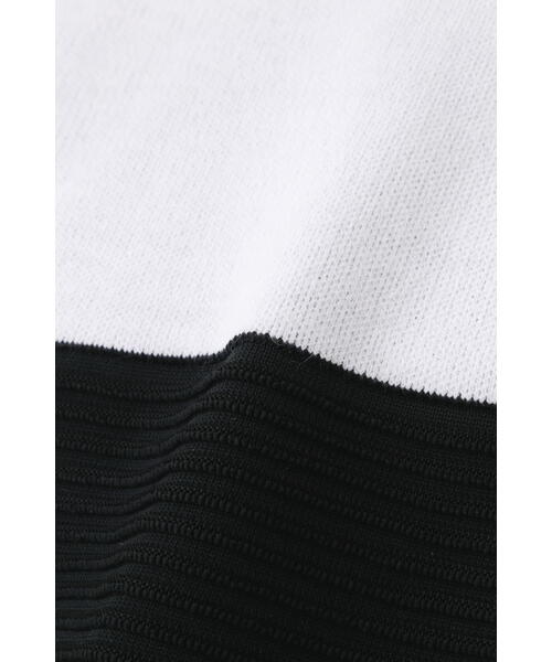 new balance golf】プレーン×タック×ロゴ モックネック ニット プル